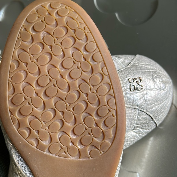 COACH Women's Dalia Gold Ballet Flat Size 9 1/2 - Picture 15 of 17